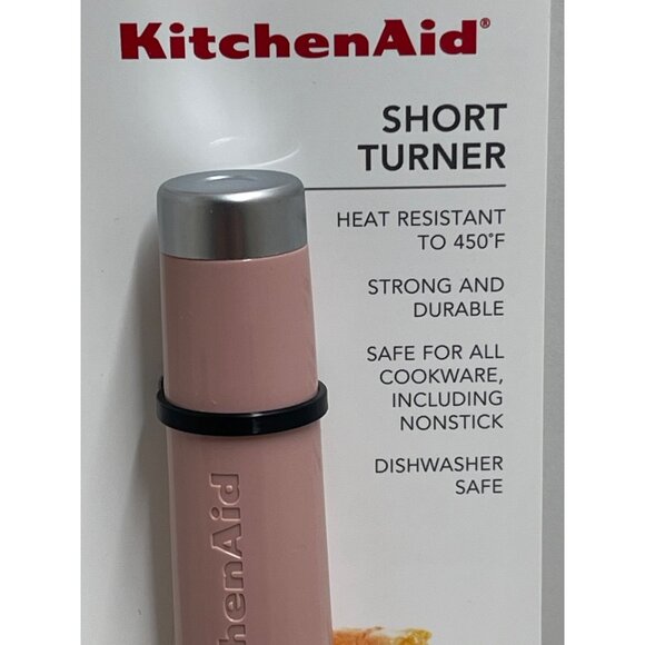 KitchenAid Short Turner Heat Resistant To 450°F Strong & Durable Nonstick Safe P - Picture 2 of 5